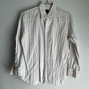 Hugo Boss, White Dress Shirt, Size: L